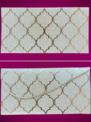 Premium Shagun Golden Geometric Envelope (Set Of 3)