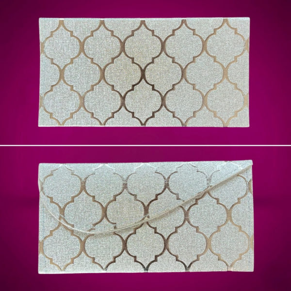 Premium Shagun Golden Geometric Envelope (Set Of 3)