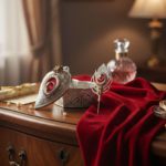 Germal Silver Kumkum Box with Tika Leaf & Motifs- Pack of 1