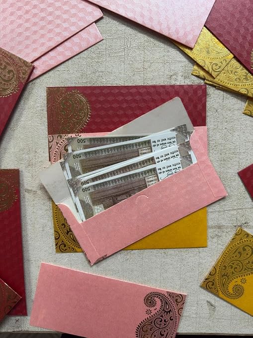 Multicolored Shagun Envelopes-Set of 100