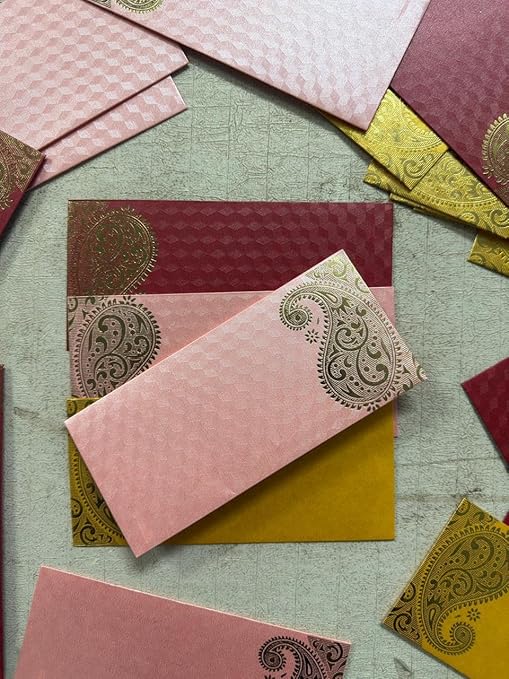 Multicolored Shagun Envelopes-Set of 100