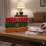 Rajasthani Leheriya Gota Cash Box Set of 2