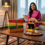 Rajasthani Leheriya Gota Cash Box Set of 2