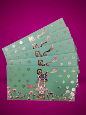 shreenath ji Print Velvet Paper Envelope-Pack of 5
